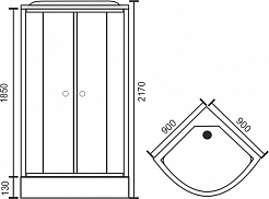 Royal Bath Душевая кабина RB 90HK1-T-CH – фотография-4